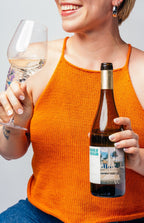 Woman drinking Amabile di Rosa Bianco