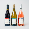 The Trio — one bottle each of Bianco, Rosso and Rosato