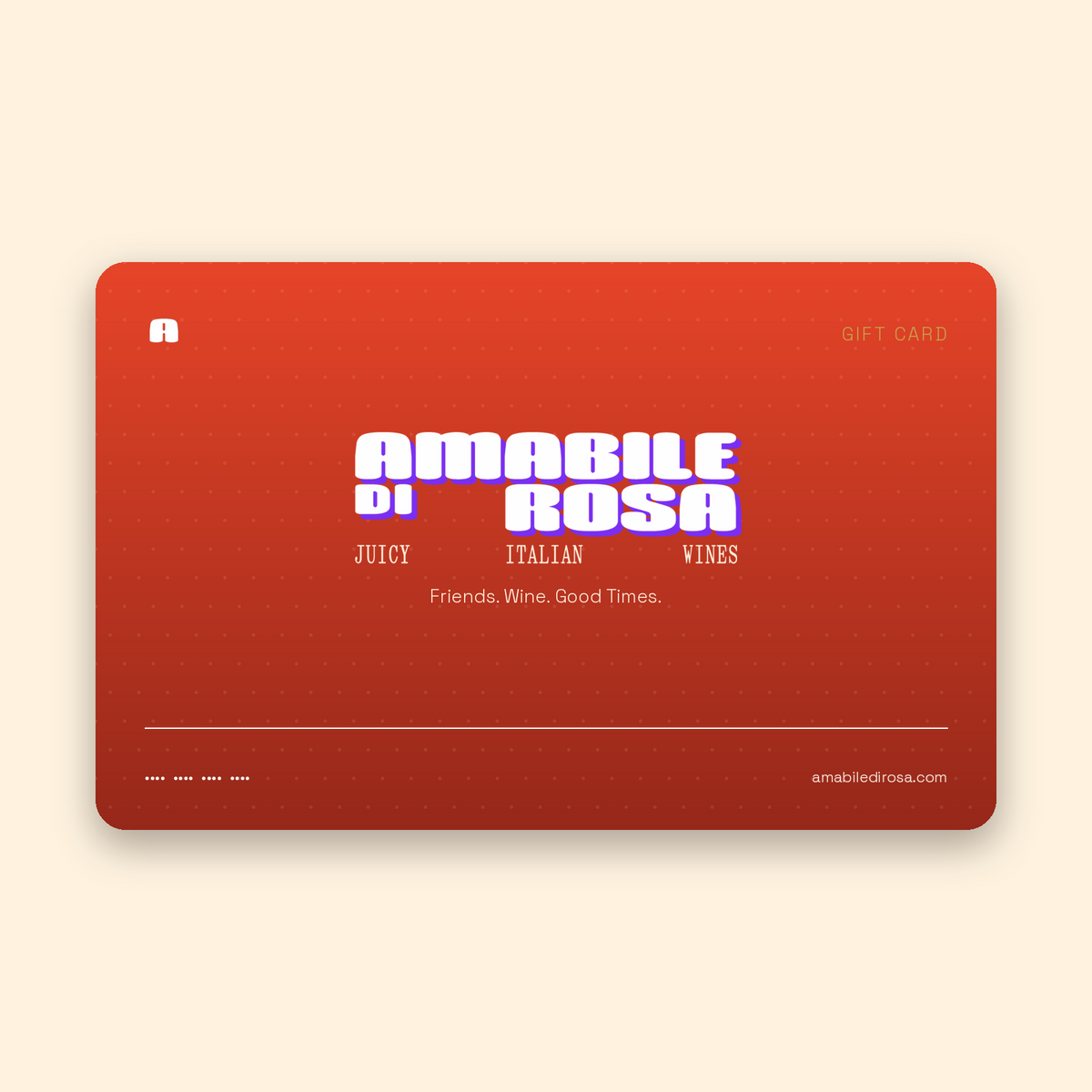 Amabile di Rosa gift card - £65 Rosso